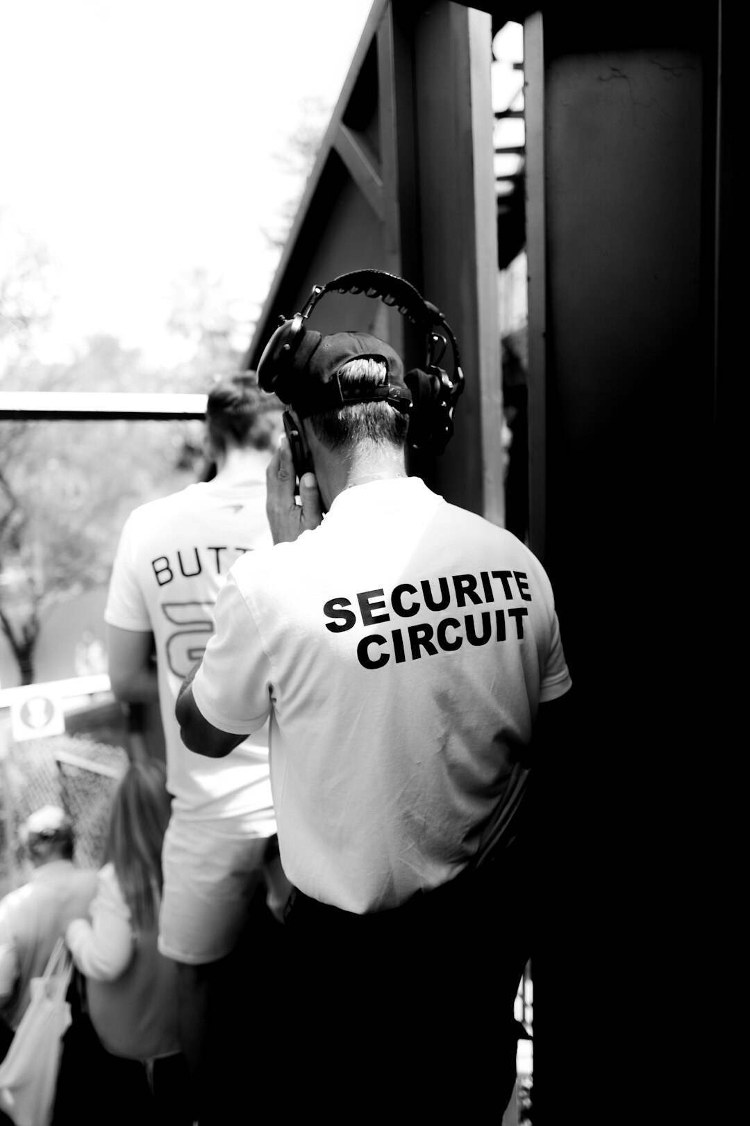 security guard arresting suspect