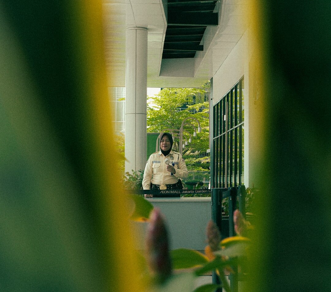 store detective watching customers